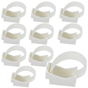 Uchwyt paskowy do montażu przewodów 21- 60mm UP50 biały 10szt.