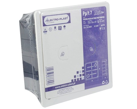 Puszka podtynkowa 156x156x70mm Pp/t 7 11.7