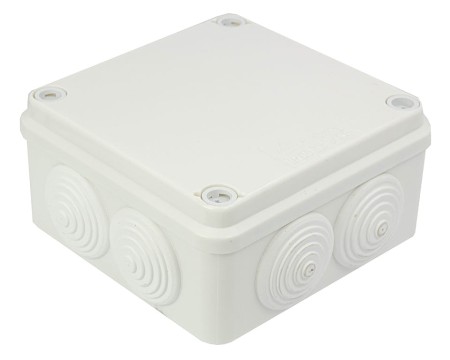 Puszka hermetyczna natynkowa 108x108x56mm IP44 biała PH‑1A.3B 28.131
