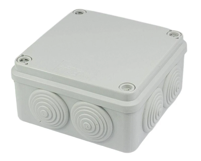 Puszka hermetyczna natynkowa 108x108x56mm IP44 szara PH‑1A.3 28.13