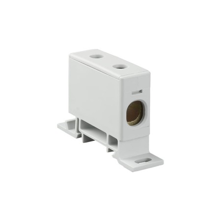 Blok rozdzielczy‑odgałęźny 1‑polowy CU 16‑50mm2 szary montaż płaski i na szynę TH ZP50 Cu / s 48.55