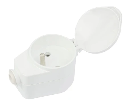 Gniazdo wtyczkowe AWA‑GKB 16A 2P+Z 230V IP20 białe 51.45