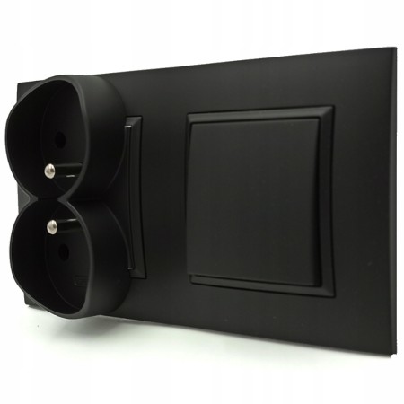 Gniazdo Gniazdko Podwójne Włącznik Pojedynczy Ospel Aria