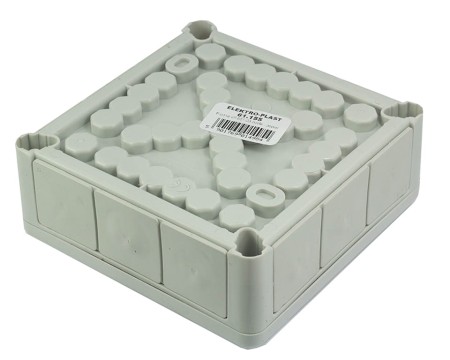 Puszka n/t hermetyczna pusta 118x118x46mm IP55 popiel VP 051‑03 61.155
