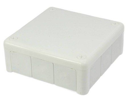 Puszka n/t hermetyczna pusta 118x118x46mm IP55 biała VP 051‑01 61.153