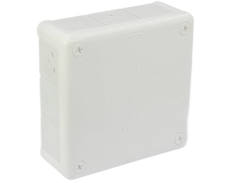 Puszka n/t hermetyczna pusta 118x118x46mm IP55 biała VP 051‑01 61.153