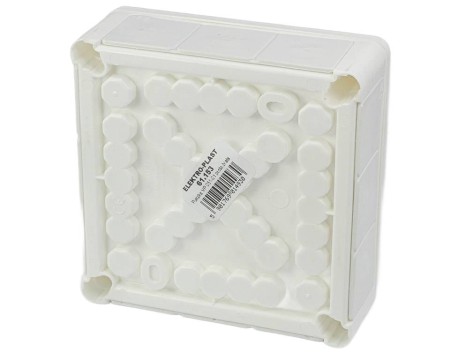 Puszka n/t hermetyczna pusta 118x118x46mm IP55 biała VP 051‑01 61.153