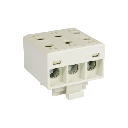 Blok rozdzielczy‑odgałęźny 3‑polowy AL/CU 3x35mm2 szary montaż płaski i na szynę TH WLZ35/3x35/s 48.336
