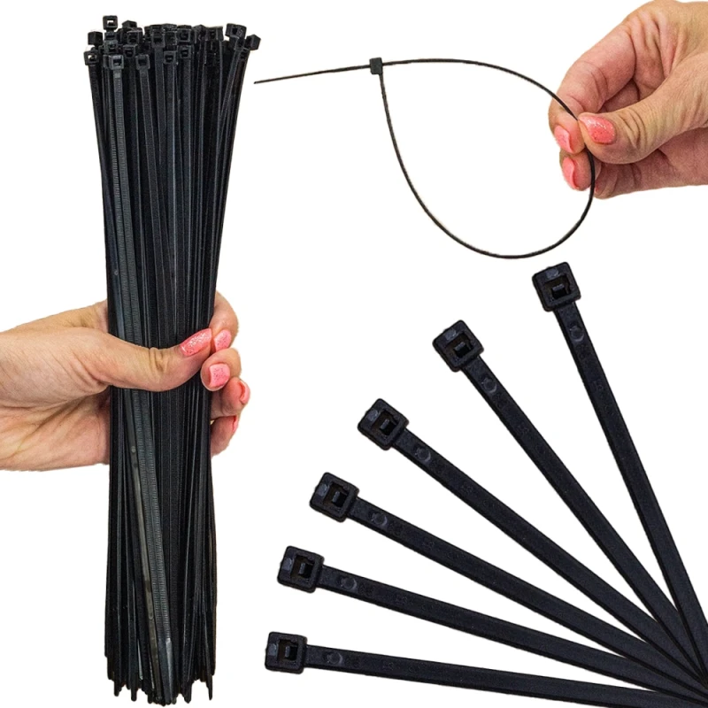 Opaska kablowa 3,5mm 290mm czarna UV 290/3,5 OZC 100szt.
