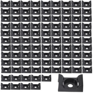 Uchwyt do opasek kablowej przykręcany 8,5x13,8mm czarna UV 100szt.