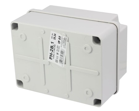Puszka n/t 158mm 118x 96mm tworzywo IP65 szary PH‑2B.1 28.24