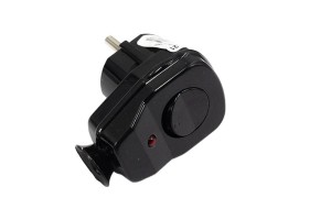 Wtyczka kątowa rozbieralna z włącznikiem i wskaźnikiem z/u 16A czarna