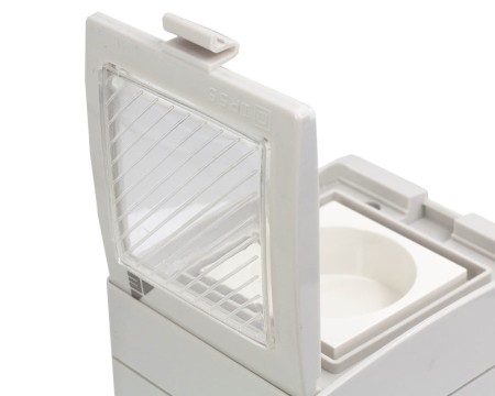 Gniazdo hermetyczne pojedyncze natynkowe hermetyczne GPN IP55 AQUA55 55.19