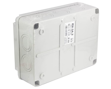 Puszka hermetyczna natynkowa 198x148x76mm IP44 szara