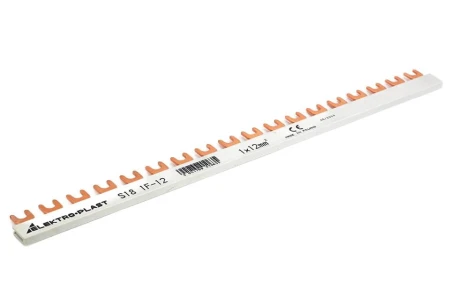 Szyna łączeniowa 1P 63A 12mm2 widełkowa 18 modułów 1F S18