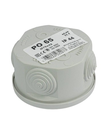 Puszka n/t hermetyczna pusta 65x35mm IP44 szara