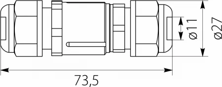 Złączka kablowa hermetyczna mufa kablowa 3x1,5mm2 16A 250V IP68