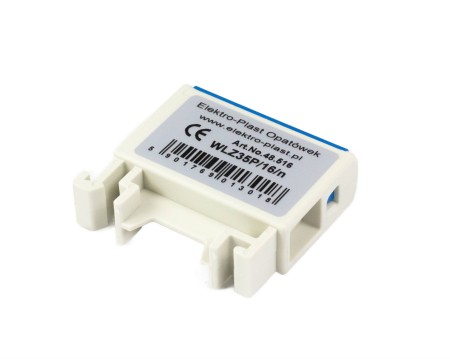 Blok rozdzielczy 1‑polowy AL/CU 2,5‑16mm2 niebieski montaż na szynę TH