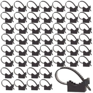 Uchwyt paskowy do mocowania przewodów czarny UV 50szt.