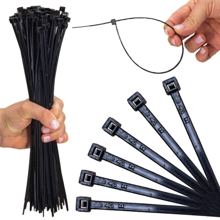 Opaska kablowa 4,5mm 250mm czarna UV 250/4,5 OZC 45‑250 100szt
