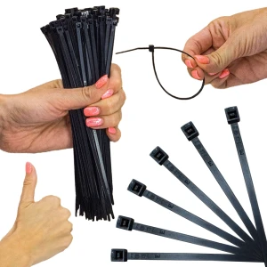 Opaska kablowa 3,5mm 200mm czarna UV 200/3,5 OZC 35‑200 100szt