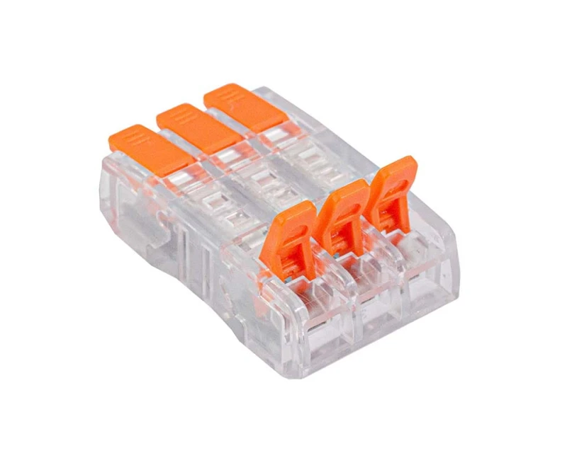 Szybkozłączka z dźwignią przelotowa 3x0.2‑2.5mm2 - 1szt. złączka