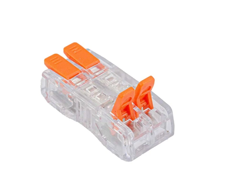 Szybkozłączka z dźwignią przelotowa 2x0.2‑2.5mm2 - 1szt. złączka