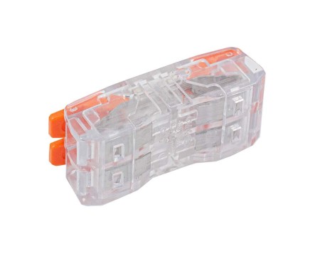 Szybkozłączka z dźwignią przelotowa 2x0.2‑2.5mm2 - 1szt. złączka