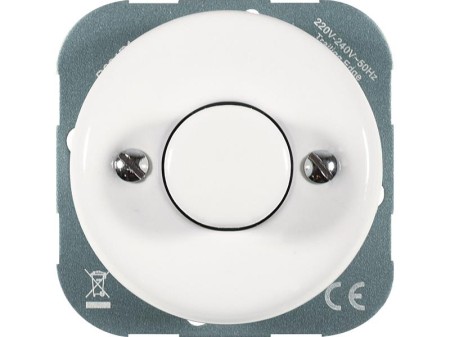 Ściemniacz oświetlenia LED 'Retro ceramic', max. 300W (150W LED), biały
