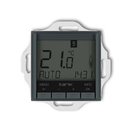 Karlik seria Mini Mechanizm uniwersalnego elektronicznego tygodniowego regulatora temperatury (podświetlenie niebieskie) 28MRT-3.2