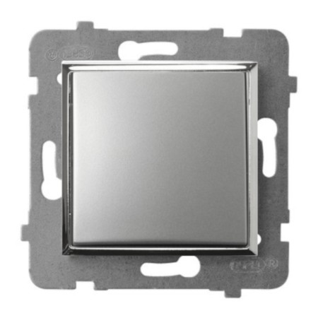 Moduł Srebrny Srebro Bez Ramki Ospel Aria Włącznik Pojedynczy