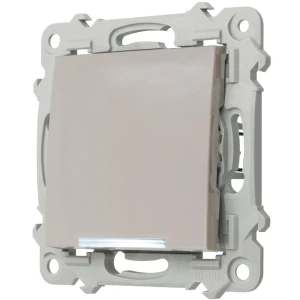 Ospel szafir Łącznik zwierny z podświetleniem białym kolor KASZMIROWY BEŻ ŁP-21ZS/m/83