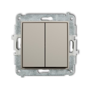 Karlik ICON Mechanizm łącznika zwiernego żaluzjowego (dwa klawisze bez piktogramów) 60IWP-8.1
