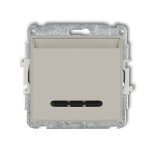 Karlik ICON Mechanizm łącznika hotelowego pojedynczego (podświetlenie niebieskie) 60ISH-1.2