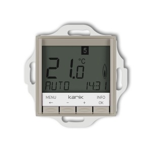 Karlik ICON Mechanizm uniwersalnego elektronicznego tygodniowego regulatora temperatury (podświetlenie białe) 60IRT-3.1