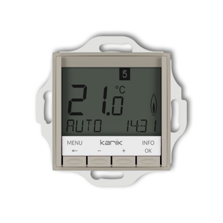 Karlik ICON Mechanizm uniwersalnego elektronicznego tygodniowego regulatora temperatury (podświetlenie białe) 60IRT-3.1
