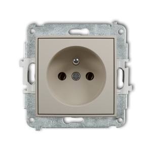 Karlik ICON Mechanizm gniazda pojedynczego z uziemieniem 2P+Z (bez przesłon torów prądowych) 60IGP-1z