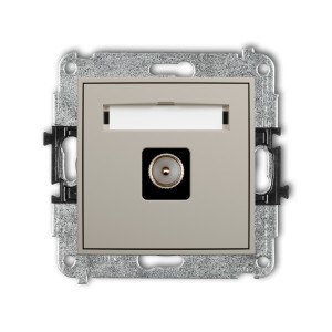Karlik ICON Mechanizm gniazda antenowego pojedynczego TV 60IGTV-1