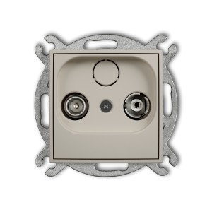Karlik ICON Mechanizm gniazda abonenckiego RTV przelotowego 12dB 60IG12P