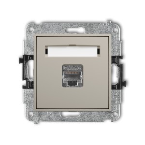 Karlik ICON Mechanizm gniazda komputerowego pojedynczego 1xRJ45, kat. 5e, ekranowany, 8-stykowy 60IGK-1e