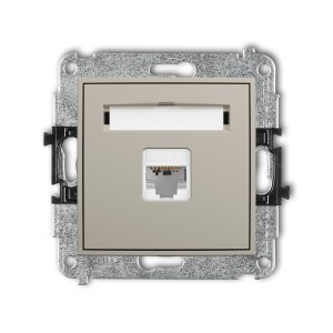 Karlik ICON Mechanizm gniazda komputerowego pojedynczego 1xRJ45, kat. 6, 8-stykowy 60IGK-3