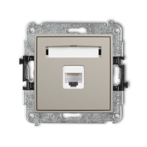 Karlik ICON Mechanizm gniazda komputerowego pojedynczego 1xRJ45, kat. 6A, 8-stykowy 60IGK-7