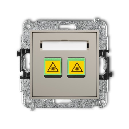 Karlik ICON Mechanizm gniazda światłowodowego/optycznego podwójnego 60IGOP-2
