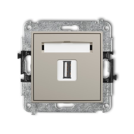 Karlik ICON Mechanizm gniazda pojedynczego USB A-A 2.0 60IGUSB-1