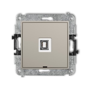 Karlik ICON Mechanizm gniazda pojedynczego USB A-B 2.0, bez pola opisowego 60IGUSBBO-3