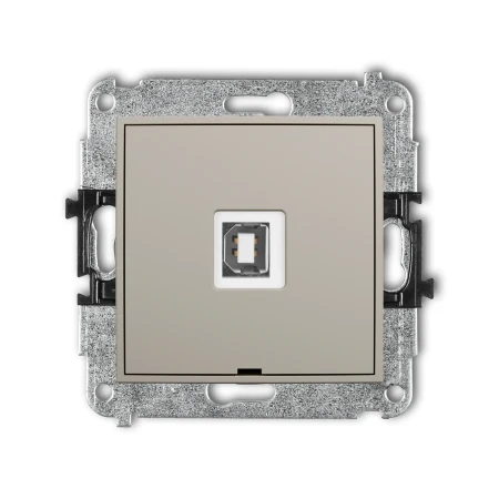Karlik ICON Mechanizm gniazda pojedynczego USB A-B 2.0, bez pola opisowego 60IGUSBBO-3