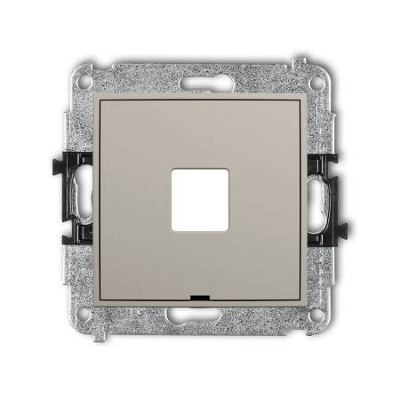Karlik ICON Mechanizm gniazda multimedialnego pojedynczego bez modułu, bez pola opisowego (standard Keystone) 60IGMBO-1P
