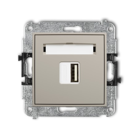 Karlik ICON Mechanizm ładowarki USB pojedynczej USB A, 5W max., 5V, 1A 60ICUSB-1