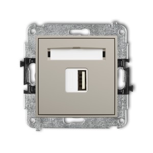 Karlik ICON Mechanizm ładowarki USB pojedynczej USB A, 10W max., 5V, 2A 60ICUSB-3