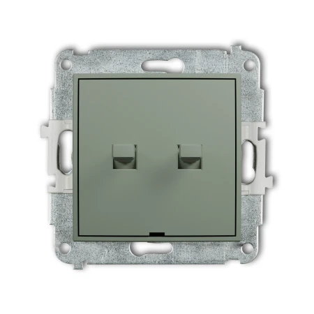 Karlik ICON Mechanizm łącznika podwójnego schodowego w stylu amerykańskim (dwa klawisze bez piktogramów) 61IWPUS-33.1